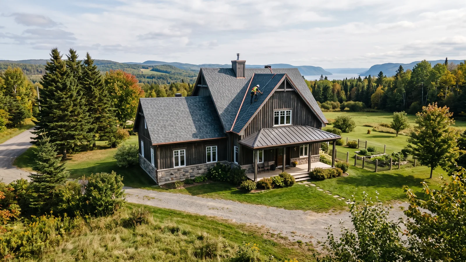 Travaux de toiture résidentielle à Saguenay, Québec