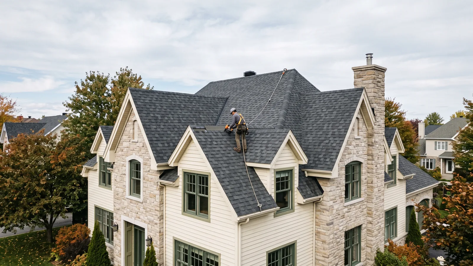 Travaux de toiture résidentielle à La Tuque, Québec