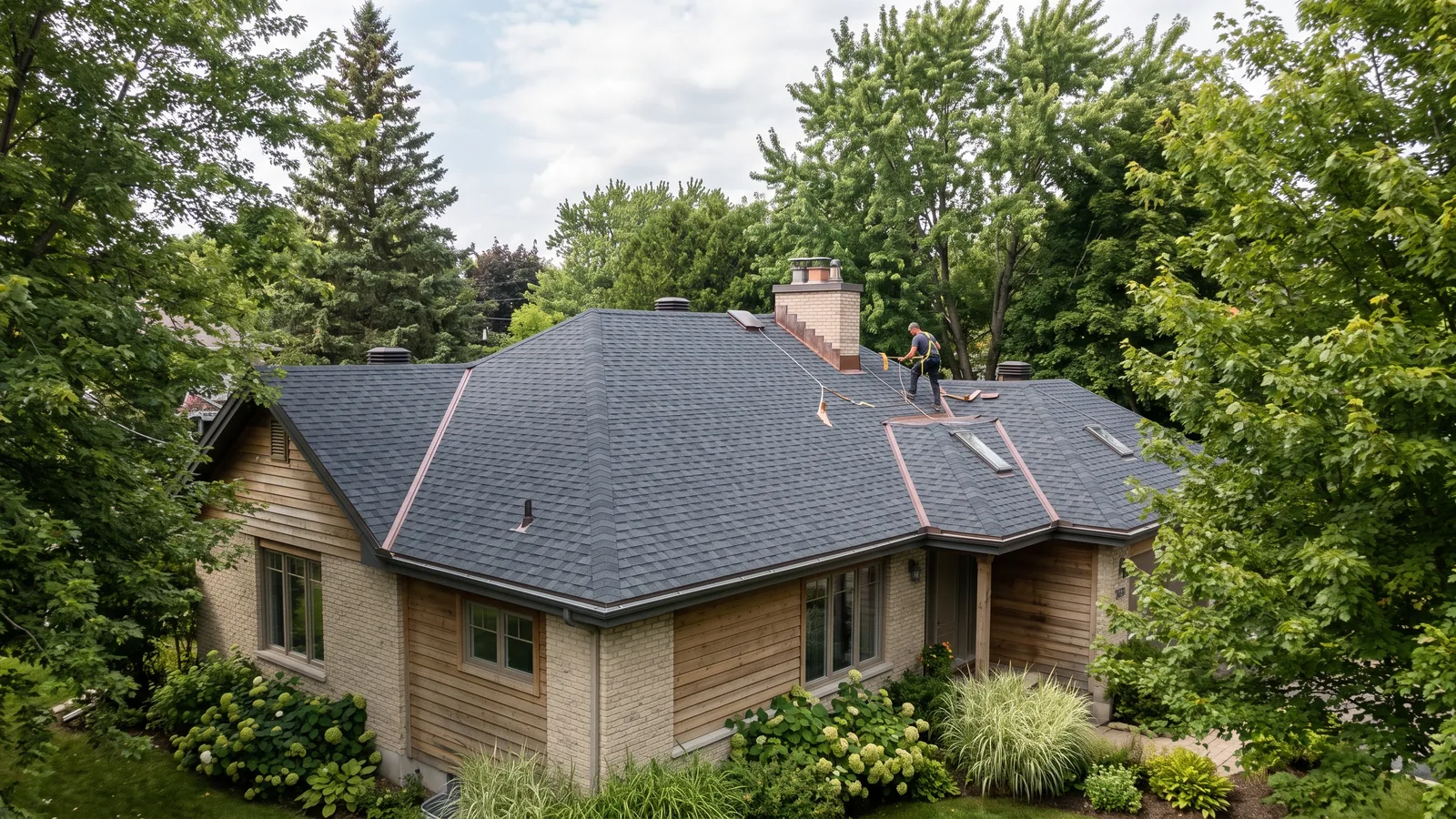 Travaux de toiture résidentielle à Saint-Alphonse-Rodriguez, Québec