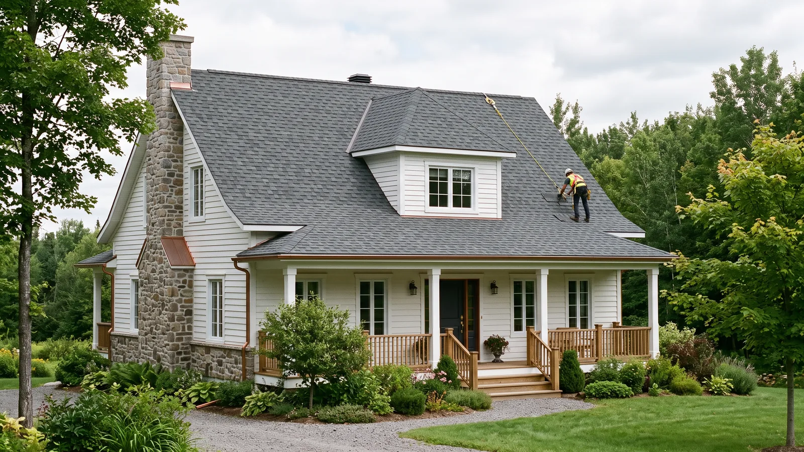 Travaux de toiture résidentielle à Mansfield-et-Pontefract, Québec