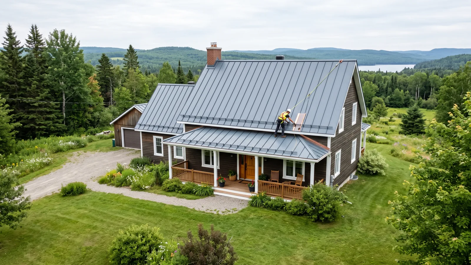 Maison et toiture résidentielle à Saguenay--Lac-Saint-Jean (02)